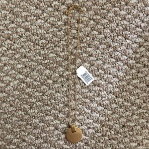 Madewell Gold Discus Pendant Necklace